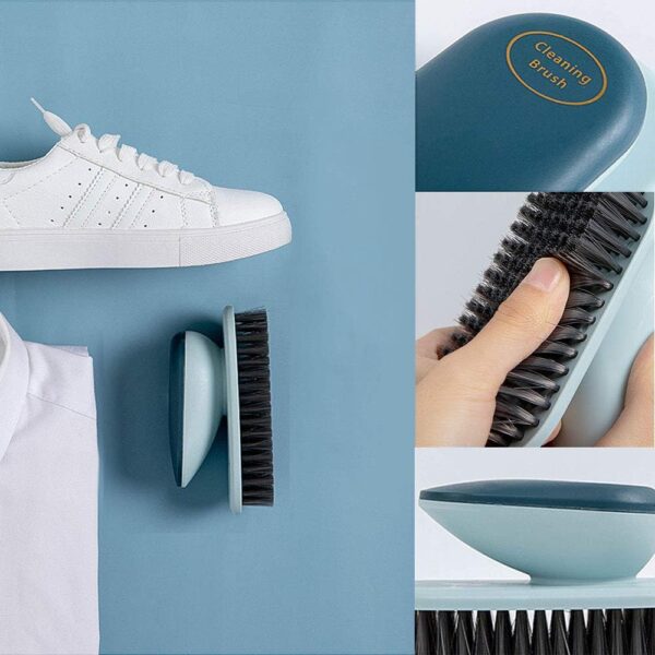 Laundry Brush Shoe Brush Shoe Cleaning Brush Scrub Brush for Stains,Household Cleaning Clothes Shoes Scrubbing,Household Cleaning Brushes Bathroom Ergonomics Grip Easy Hold Pack 2 - Image 2