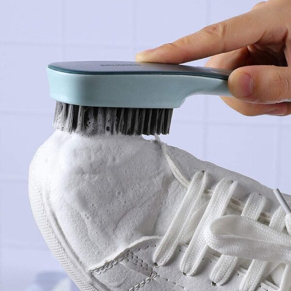 Laundry Brush Shoe Brush Shoe Cleaning Brush Scrub Brush for Stains,Household Cleaning Clothes Shoes Scrubbing,Household Cleaning Brushes Bathroom Ergonomics Grip Easy Hold Pack 2 - Image 4