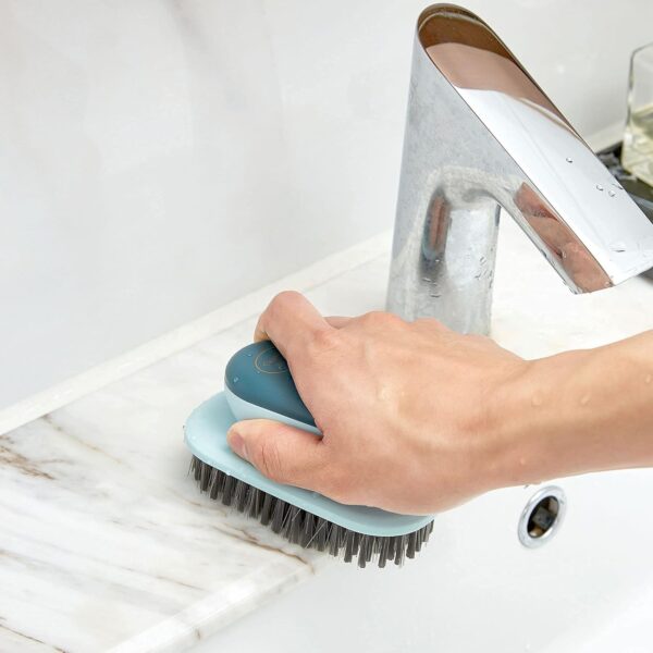 Laundry Brush Shoe Brush Shoe Cleaning Brush Scrub Brush for Stains,Household Cleaning Clothes Shoes Scrubbing,Household Cleaning Brushes Bathroom Ergonomics Grip Easy Hold Pack 2 - Image 6
