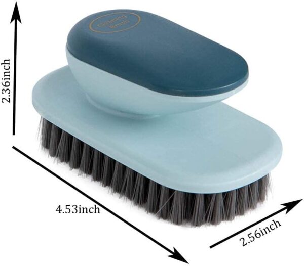 Laundry Brush Shoe Brush Shoe Cleaning Brush Scrub Brush for Stains,Household Cleaning Clothes Shoes Scrubbing,Household Cleaning Brushes Bathroom Ergonomics Grip Easy Hold Pack 2 - Image 7