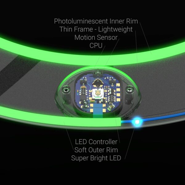 TOSY Flying Ring - 16 Million Color RGB or 12 LEDs, Super Bright, Lost Mode, Auto Light Up, Safe & Soft, Waterproof, Lightweight frisbee, Birthday, Camping Toy, Easter, Valentine Gift for Kid/Boy/Girl - Image 3