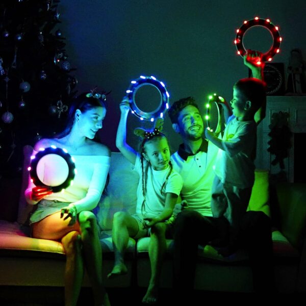 TOSY Flying Ring - 16 Million Color RGB or 12 LEDs, Super Bright, Lost Mode, Auto Light Up, Safe & Soft, Waterproof, Lightweight frisbee, Birthday, Camping Toy, Easter, Valentine Gift for Kid/Boy/Girl - Image 6