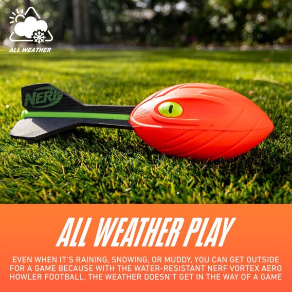 Nerf Vortex Aero Howler Foam Ball, Classic Long-Distance Football, Flight-Optimizing Tail, Whistling Sound, Indoor & Outdoor Fun, Christmas Stocking Stuffers for Kids - Image 5
