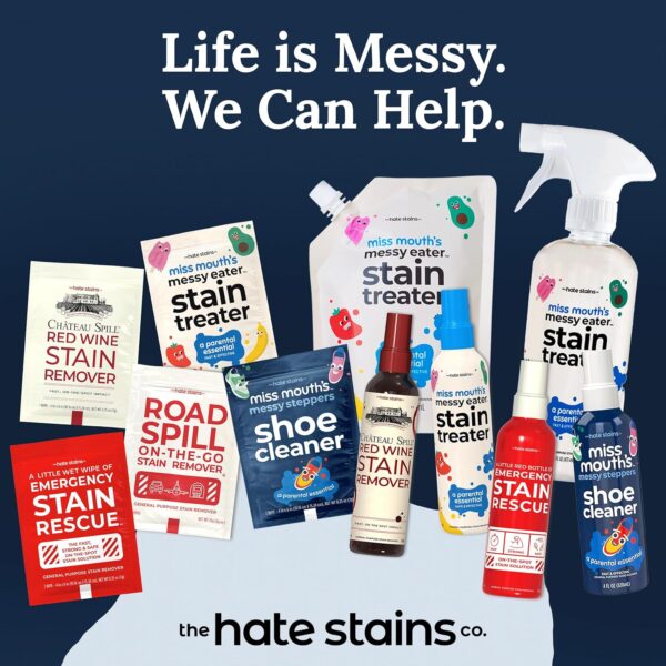 Miss Mouth's Messy Eater Stain Treater and Messy Steppers Shoe Cleaner Magic Duo - Stain Remover for Clothes, Carpet, Upholstery and Shoe Cleaner for Sneakers, Leather, Cloth, Mesh - Image 9
