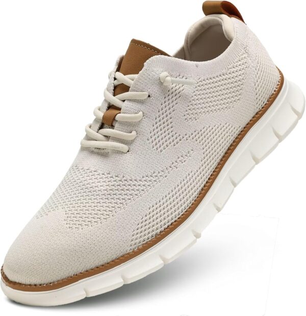 Men's Casual Dress Shoes Fashion Walking Sneakers Mesh Business Oxfords Work Lightweight Soft Sole