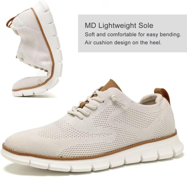 Men's Casual Dress Shoes Fashion Walking Sneakers Mesh Business Oxfords Work Lightweight Soft Sole - Image 5