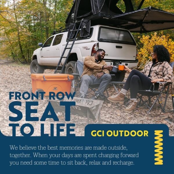 GCI Outdoor Kickback Rocker Outdoor Rocking Chair with Beverage Holder - Image 6