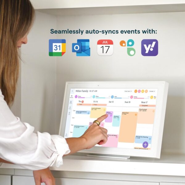 Skylight Calendar: 15 inch Digital Calendar & Chore Chart, Smart Touchscreen Interactive Display for Family Schedules - Wall Mount Included - Image 2