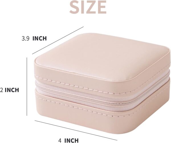 KElofoN Travel Jewelry Case and Organizer with Mirror - Gift for Women and Girls - Image 3