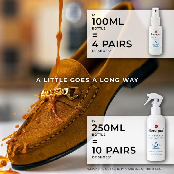 Renapur Suede, Nubuck, Fabric Waterproofing/Stain Protection — Eco-Friendly, Non-Toxic, for Shoes, Boots, Trainers & Clothing - Image 5