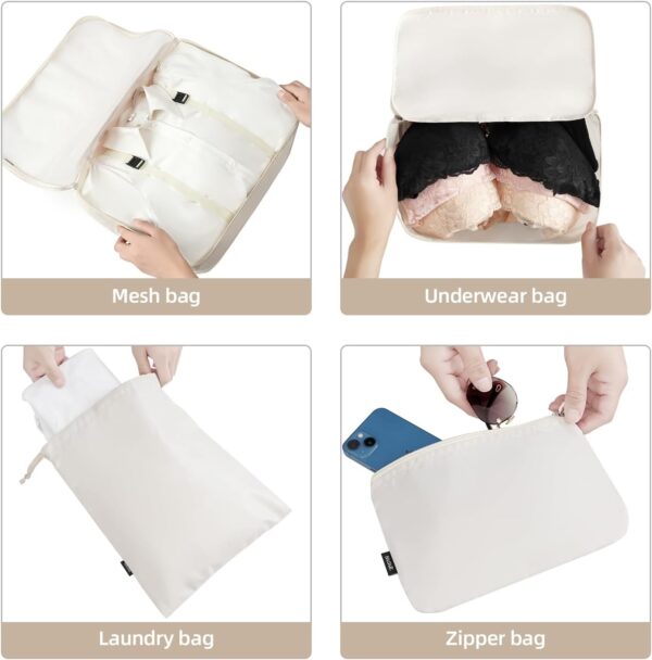 BAGAIL 8 Set/10 Set Packing Cubes Various Sizes Packing Organizer for Travel Accessories Luggage Carry On Suitcase - Image 6