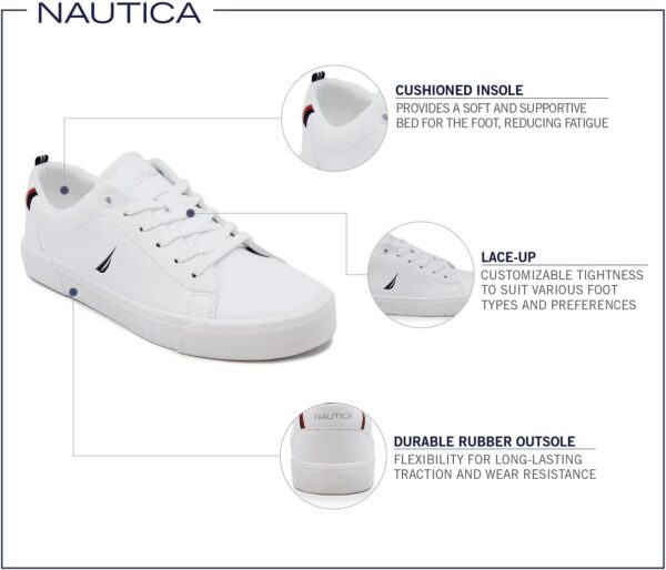 Nautica Men's Casual Shoe, Classic Lace-Up Low Top Loafer, Fashion Sneaker - in Medium & Wide Width Sizes - Image 2