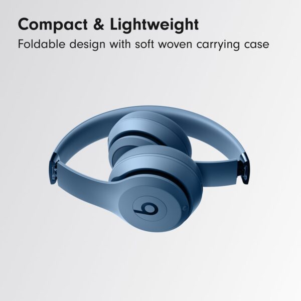 Beats Solo 4 - Wireless Bluetooth On-Ear Headphones, Apple & Android Compatible, Up to 50 Hours of Battery Life - Slate Blue - Image 5
