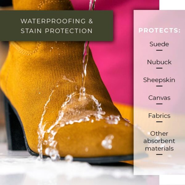 Renapur Suede, Nubuck, Fabric Waterproofing/Stain Protection — Eco-Friendly, Non-Toxic, for Shoes, Boots, Trainers & Clothing - Image 3