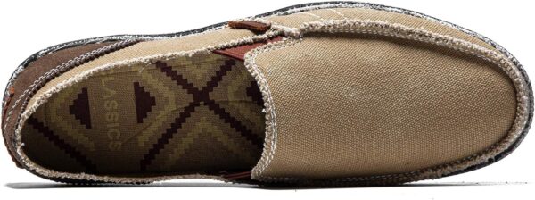 CASMAG Men's Casual Cloth Shoes Canvas Slip on Loafers Leisure Vintage Flat Boat Shoes - Image 3