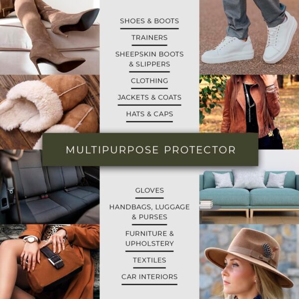 Renapur Suede, Nubuck, Fabric Waterproofing/Stain Protection — Eco-Friendly, Non-Toxic, for Shoes, Boots, Trainers & Clothing - Image 6