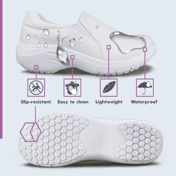 Hawkwell Women's Slip On Lightweight Slip Resistant Comfort Nursing Shoes - Image 3