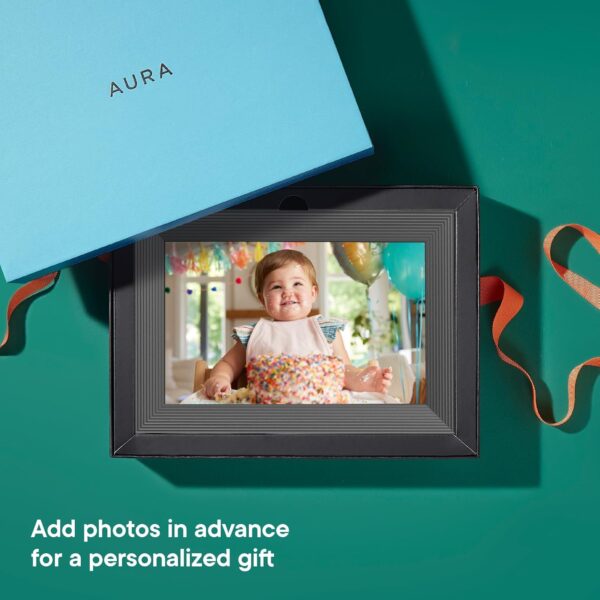 Aura Digital Picture Frame - 10.1" HD Display | Wirecutter's Best Digital Frame for Gifting - Send Photos Directly from Your Phone from Anywhere | Quick & Easy Setup Over WiFi - Free Aura App | Black - Image 6