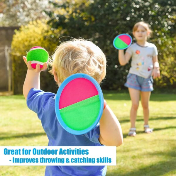 Ayeboovi Toss and Catch Ball Game Outdoor Toys for Kids Games Beach Pool Toys Outdoor Yard Games for 3 4 5 6 7 8+ Year Old Boys Girls Birthday Valentine's Day Gift Easter Basket Stuffers (Upgraded) - Image 3