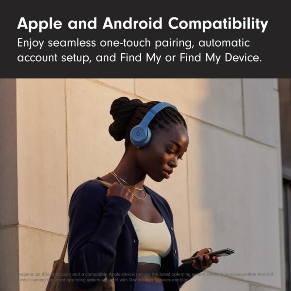 Beats Solo 4 - Wireless Bluetooth On-Ear Headphones, Apple & Android Compatible, Up to 50 Hours of Battery Life - Slate Blue - Image 7