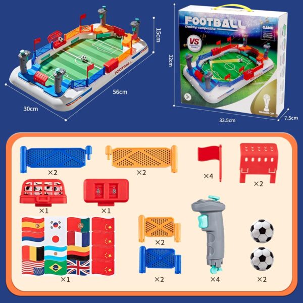 Mini Foosball Games 2022 New Tabletop Football Soccer Pinball for Indoor Game Room, Table Top Foosball Desktop Sport Board Game for Adults Kids Family Game - Image 4