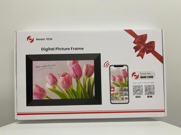 Frameo 10.1 Inch WiFi Digital Picture Frame, 1280x800 HD IPS Touch Screen Photo Frame Electronic, 32GB Memory, Auto-Rotate, Wall Mountable, Share Photos/Videos Instantly via Frameo App from Anywhere - Image 10