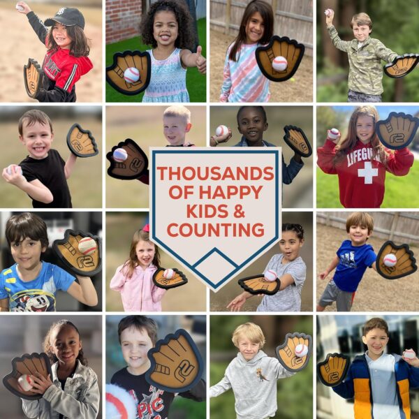 Toss and Catch Ball Game Set - Easy to Use Sticky Balls & Beginner Baseball Training Glove - Premium Toy Paddle Fits All Hand Sizes From Toddlers to Teens & Adults - Fun Gift Idea for Boys and Girls - Image 4