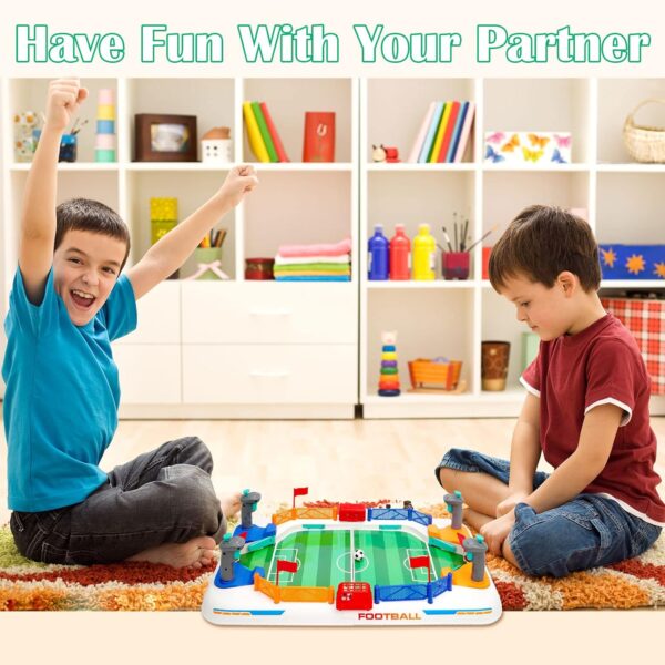 Mini Foosball Games 2022 New Tabletop Football Soccer Pinball for Indoor Game Room, Table Top Foosball Desktop Sport Board Game for Adults Kids Family Game - Image 5