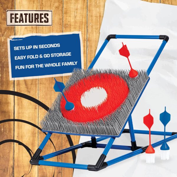 Eastpoint Axe Throw & Lawn Dart Target Sets - Bristle Axe Throwing Target & 2-in-1 Combo Backyard Game for Indoors and Outdoors - Image 3