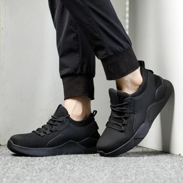 ulogu Waterproof Shoes for Men Women Non Slip Work Sneakers Food Service Water Resistant Slip on Walking Shoes Black - Image 5