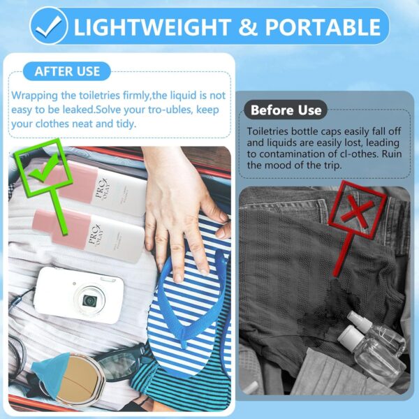 16 Pack Silicone Bottle Covers,Travel Essentials for Women,Cruise Ship Essentials,Airplane Travel Accessories Luggage Travel Size Toiletries,Elastic Sleeves for Leak Proofing,Travel Must Haves - Image 4