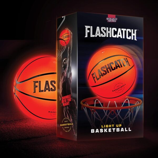 Light Up Basketball - Glow in The Dark - Sports Gear Accessories Gifts for Boys 8-15+ Year Old - Kids, Teens Gift Ideas - Cool Teen Boy Toys Ages 8 9 10 11 12 13 14 15 Age Outdoor Teenage - Image 8