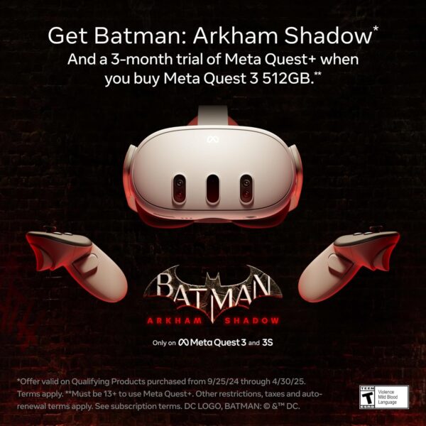 Meta Quest 3 512GB — Ultimate Mixed Reality Experiences — Get Batman: Arkham Shadow and a 3-Month Trial of Meta Quest+ Included - Image 2