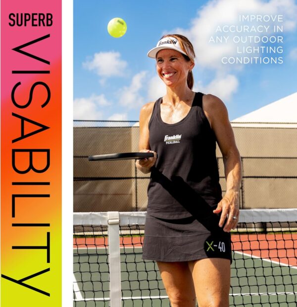 Franklin Sports X-40 Outdoor Pickleballs - Official Ball of USA Pickleball, APP Tour + Pickleball US Open - 3 Packs, 12 Packs, 36 Pickleball Buckets, 50, 100 + 400 Bulk Packs of Regulation Pickleballs - Image 7