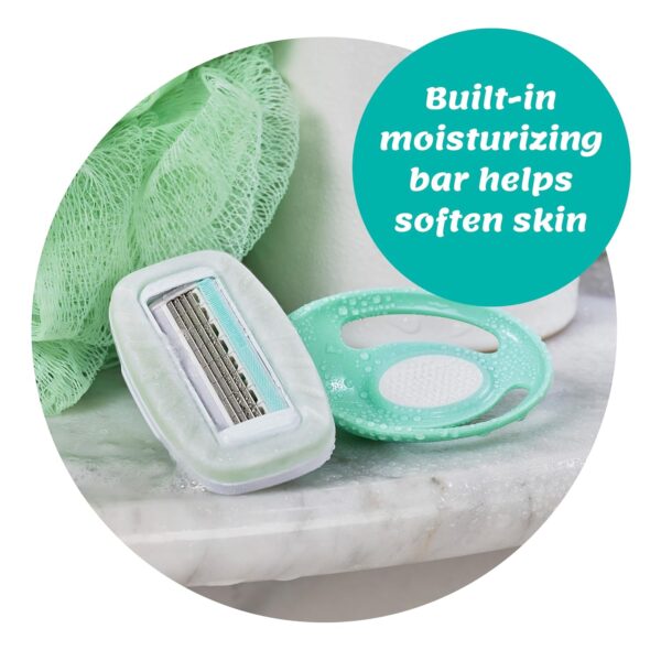 Schick Intuition Go Disposable Travel Razor for Sensitive Skin, 1 Count | Women’s Disposable Razors with Organic Aloe, Travel Razors for Women, Travel Essentials, Stocking Stuffers for Women - Image 3