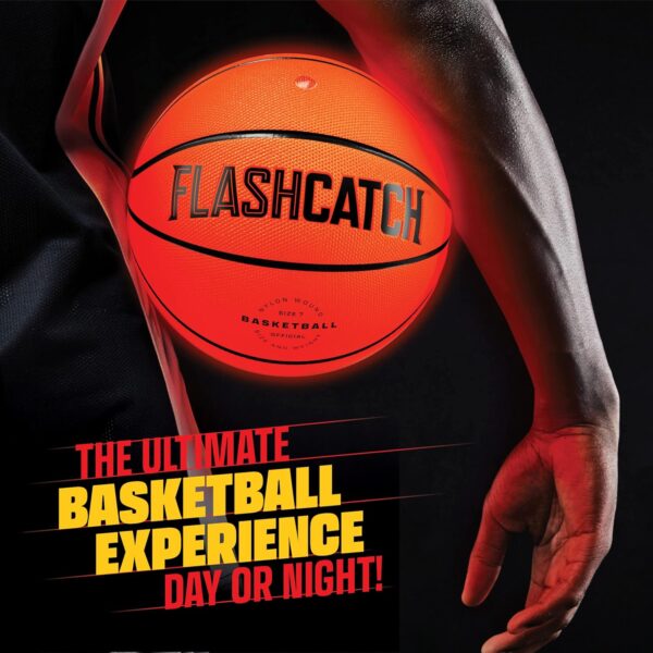 Light Up Basketball - Glow in The Dark - Sports Gear Accessories Gifts for Boys 8-15+ Year Old - Kids, Teens Gift Ideas - Cool Teen Boy Toys Ages 8 9 10 11 12 13 14 15 Age Outdoor Teenage - Image 7