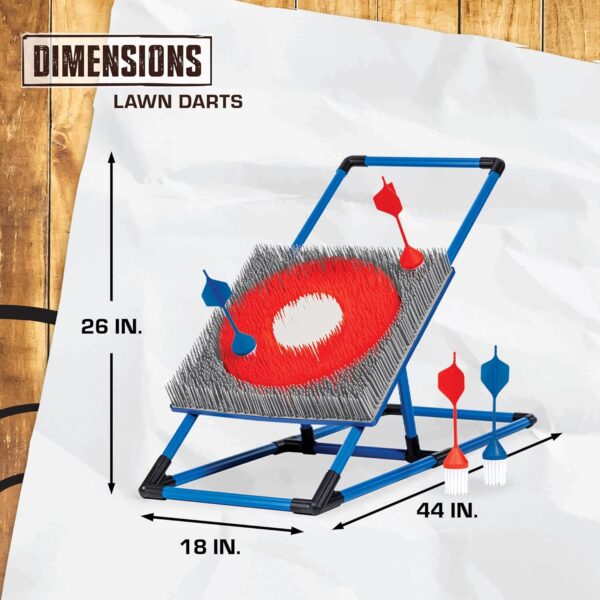 Eastpoint Axe Throw & Lawn Dart Target Sets - Bristle Axe Throwing Target & 2-in-1 Combo Backyard Game for Indoors and Outdoors - Image 5