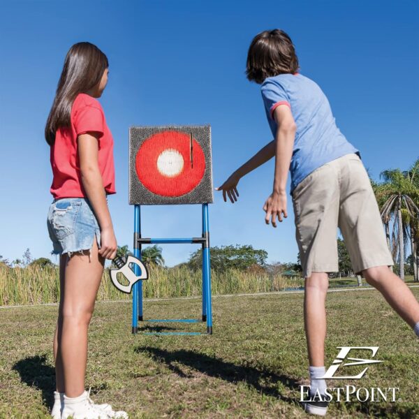 Eastpoint Axe Throw & Lawn Dart Target Sets - Bristle Axe Throwing Target & 2-in-1 Combo Backyard Game for Indoors and Outdoors - Image 7